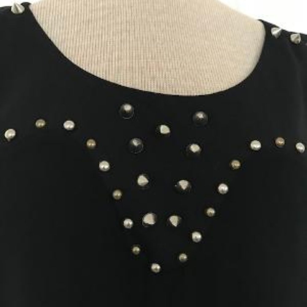 Black Dress with Studs, Elegant